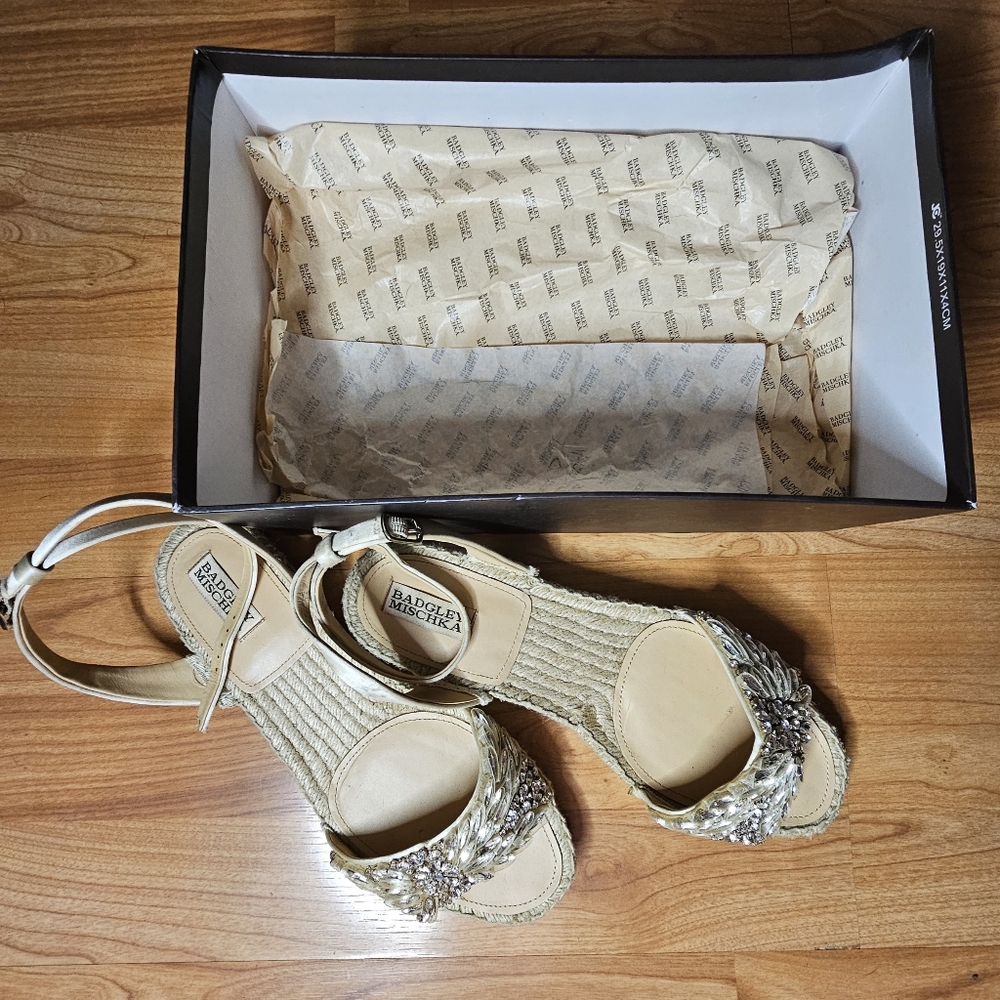 Badgley Mischka Open Toed Espadrille Sandals